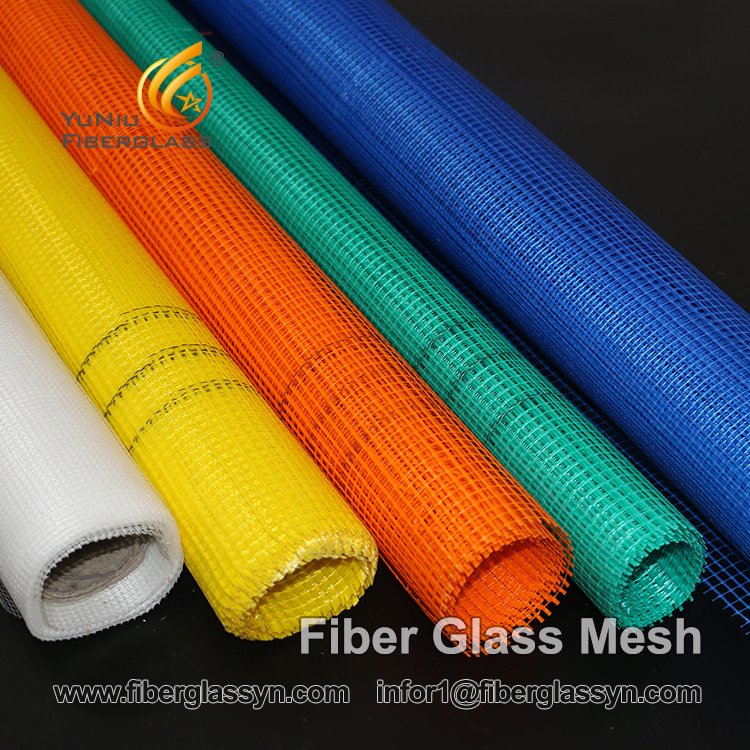 wholesale Maille en fibre de verre 4x4mm 160gr fibre de verre / maille en fibre de verre résistante aux alcalis pour maille arrière en marbre
